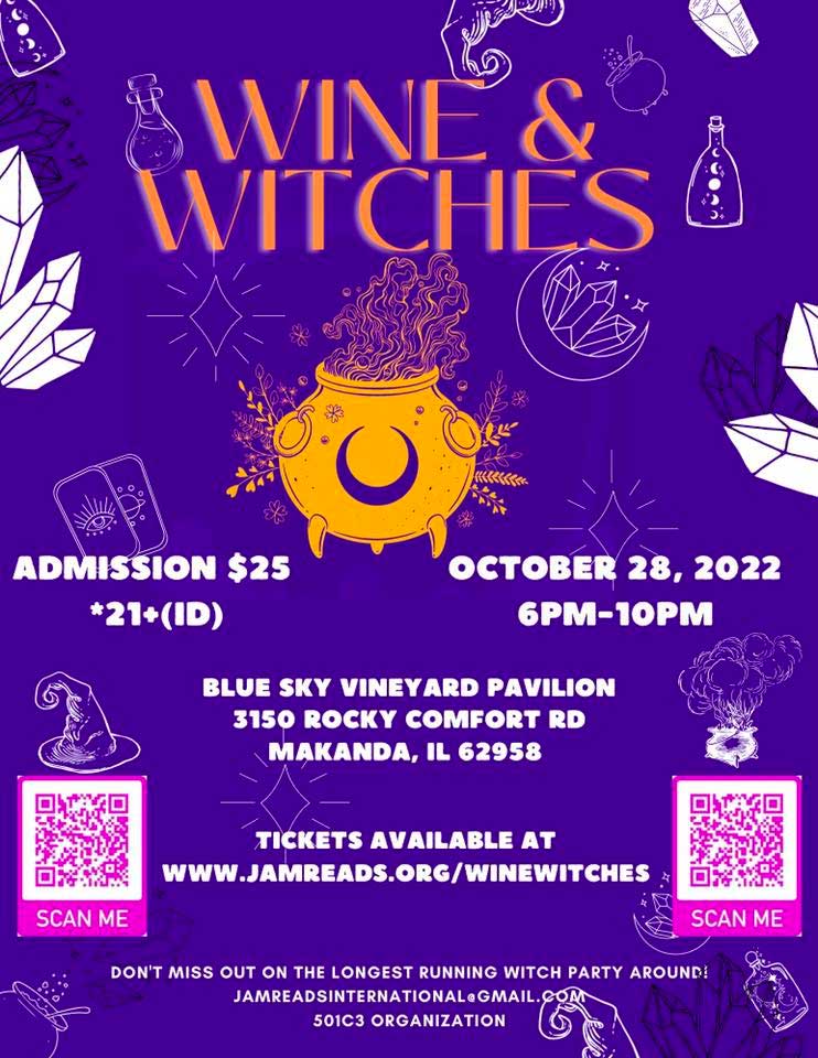 Poster for Blue Sky Vineyards Wine and Witches